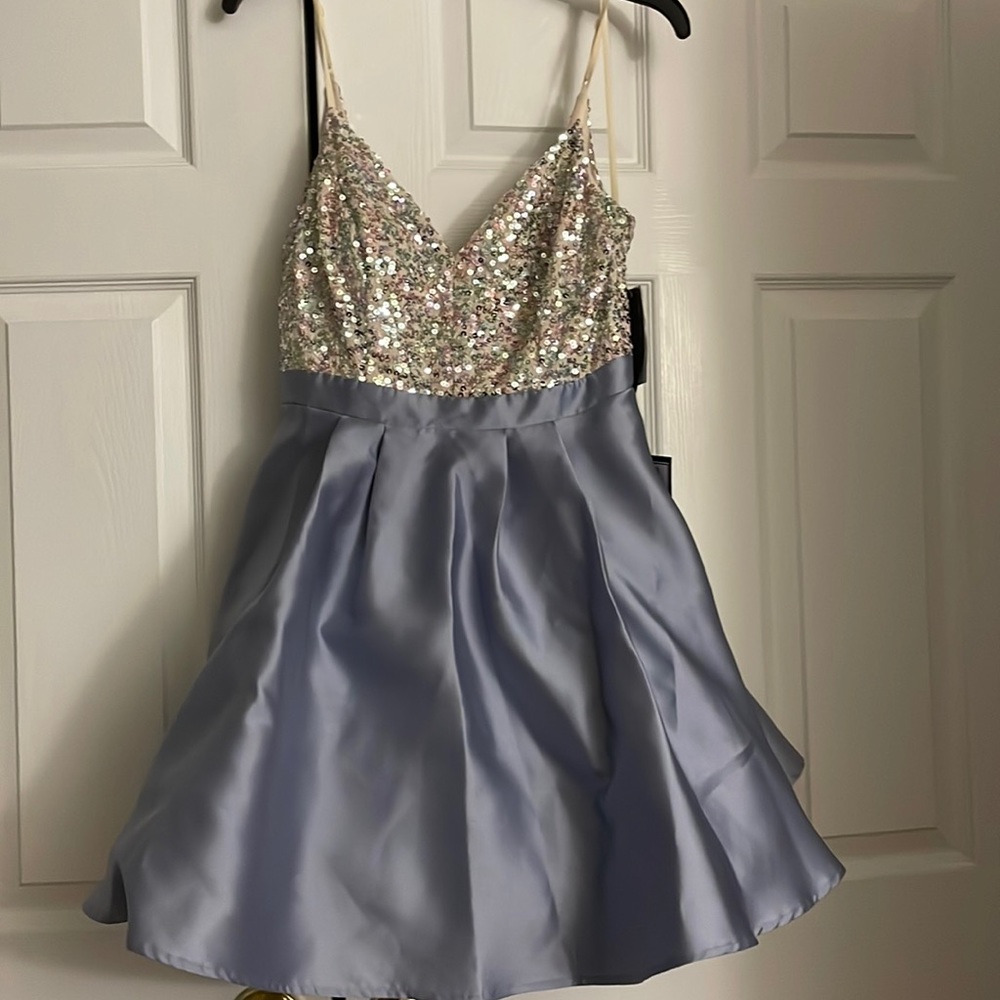 Party blue dress